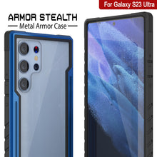 Load image into Gallery viewer, Punkcase S23 Ultra Armor Stealth Case Protective Military Grade Multilayer Cover [Navy Blue]
