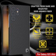 Load image into Gallery viewer, Punkcase S23 Ultra Carbon Fiber Case [AramidShield Series] Ultra Slim &amp; Light Kevlar
