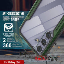 Load image into Gallery viewer, Punkcase S24 Armor Stealth Case Protective Military Grade Multilayer Cover [Dark Green]
