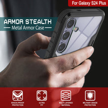Load image into Gallery viewer, Punkcase S24+ Plus Armor Stealth Case Protective Military Grade Multilayer Cover [Black]
