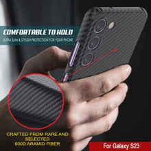 Load image into Gallery viewer, Punkcase S23 Carbon Fiber Case [AramidShield Series] Ultra Slim &amp; Light Kevlar
