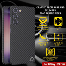 Load image into Gallery viewer, Punkcase S23+ Plus Carbon Fiber Case [AramidShield Series] Ultra Slim &amp; Light Kevlar
