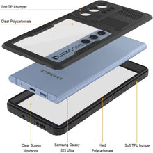 Load image into Gallery viewer, Galaxy S23 Ultra Waterproof Case [Alpine 2.0 Series] [Slim Fit] [IP68 Certified] [Shockproof] [Black]
