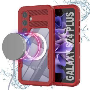 Galaxy S24+ Plus Waterproof Case [Alpine 2.0 Series] [Slim Fit] [IP68 Certified] [Shockproof] [Red]