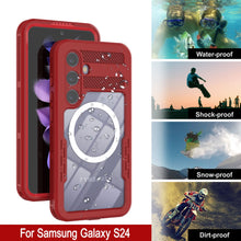 Load image into Gallery viewer, Galaxy S24 Waterproof Case [Alpine 2.0 Series] [Slim Fit] [IP68 Certified] [Shockproof] [Red]
