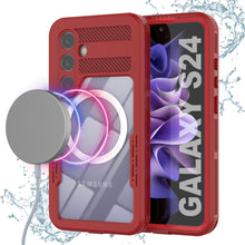 Load image into Gallery viewer, Galaxy S24 Waterproof Case [Alpine 2.0 Series] [Slim Fit] [IP68 Certified] [Shockproof] [Red]
