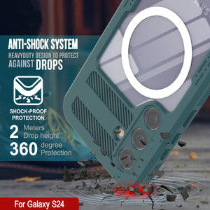 Galaxy S24 Waterproof Case [Alpine 2.0 Series] [Slim Fit] [IP68 Certified] [Shockproof] [Blue]