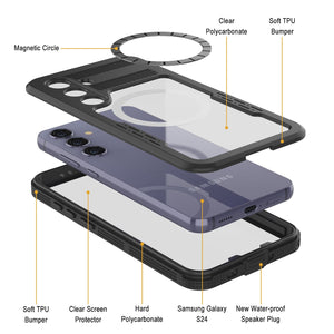 Galaxy S24 Waterproof Case [Alpine 2.0 Series] [Slim Fit] [IP68 Certified] [Shockproof] [Clear]