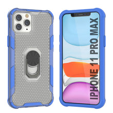 Load image into Gallery viewer, PunkCase for iPhone 11 Pro Max Case [Magnetix 2.0 Series] Clear Protective TPU Cover W/Kickstand [Blue]

