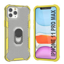 Load image into Gallery viewer, PunkCase for iPhone 11 Pro Max Case [Magnetix 2.0 Series] Clear Protective TPU Cover W/Kickstand [Yellow]
