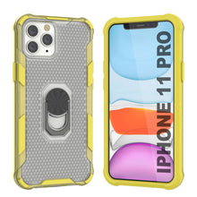 Load image into Gallery viewer, PunkCase for iPhone 11 Pro Case [Magnetix 2.0 Series] Clear Protective TPU Cover W/Kickstand [Yellow]
