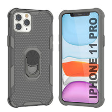 Load image into Gallery viewer, PunkCase for iPhone 11 Pro Case [Magnetix 2.0 Series] Clear Protective TPU Cover W/Kickstand [Grey]
