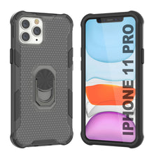 Load image into Gallery viewer, PunkCase for iPhone 11 Pro Case [Magnetix 2.0 Series] Clear Protective TPU Cover W/Kickstand [Black]
