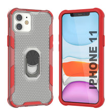 Load image into Gallery viewer, PunkCase for iPhone 11 Case [Magnetix 2.0 Series] Clear Protective TPU Cover W/Kickstand [Red]
