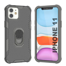 Load image into Gallery viewer, PunkCase for iPhone 11 Case [Magnetix 2.0 Series] Clear Protective TPU Cover W/Kickstand [Grey]
