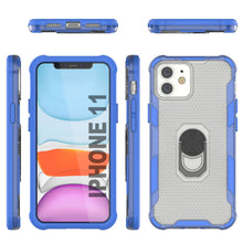 Load image into Gallery viewer, PunkCase for iPhone 11 Case [Magnetix 2.0 Series] Clear Protective TPU Cover W/Kickstand [Blue]
