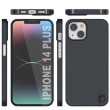 Load image into Gallery viewer, Punkcase iPhone 14 Plus Carbon Fiber Case [AramidShield Series] Ultra Slim &amp; Light Kevlar
