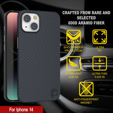 Load image into Gallery viewer, Punkcase iPhone 14 Carbon Fiber Case [AramidShield Series] Ultra Slim &amp; Light Kevlar
