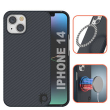 Load image into Gallery viewer, Punkcase for iPhone 14 Carbon Fiber Case [Aramid MagShield Series] Ultra Slim &amp; Light
