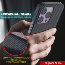 Load image into Gallery viewer, Punkcase for iPhone 14 Pro Carbon Fiber Case [Aramid MagShield Series] Ultra Slim
