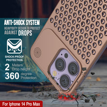 Load image into Gallery viewer, PunkCase for iPhone 14 Pro Max Aluminum Alloy Case [Fortifier Extreme Series] Ultra Durable Cover [Bronze]
