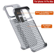 Load image into Gallery viewer, PunkCase for iPhone 14 Pro Max Aluminum Alloy Case [Fortifier Extreme Series] Ultra Durable Cover [Silver]
