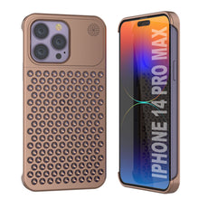 Load image into Gallery viewer, PunkCase for iPhone 14 Pro Max Aluminum Alloy Case [Fortifier Extreme Series] Ultra Durable Cover [Bronze]
