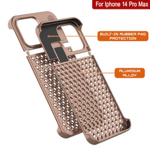 Load image into Gallery viewer, PunkCase for iPhone 14 Pro Max Aluminum Alloy Case [Fortifier Extreme Series] Ultra Durable Cover [Bronze]
