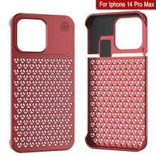Load image into Gallery viewer, PunkCase for iPhone 14 Pro Max Aluminum Alloy Case [Fortifier Extreme Series] Ultra Durable Cover [Red]
