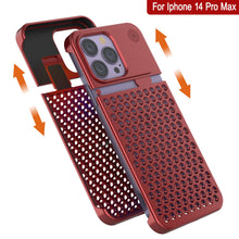 Load image into Gallery viewer, PunkCase for iPhone 14 Pro Max Aluminum Alloy Case [Fortifier Extreme Series] Ultra Durable Cover [Red]
