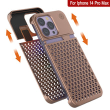 Load image into Gallery viewer, PunkCase for iPhone 14 Pro Max Aluminum Alloy Case [Fortifier Extreme Series] Ultra Durable Cover [Bronze]
