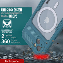 Load image into Gallery viewer, iPhone 14 Waterproof Case [Alpine 2.0 Series] [Slim Fit] [IP68 Certified] [Shockproof] [Blue]
