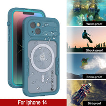 Load image into Gallery viewer, iPhone 14 Waterproof Case [Alpine 2.0 Series] [Slim Fit] [IP68 Certified] [Shockproof] [Blue]
