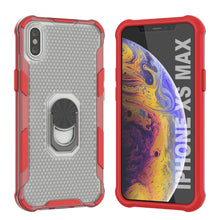 Load image into Gallery viewer, PunkCase for iPhone XS Max Case [Magnetix 2.0 Series] Clear Protective TPU Cover W/Kickstand [Red]
