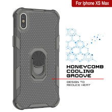 Load image into Gallery viewer, PunkCase for iPhone XS Max Case [Magnetix 2.0 Series] Clear Protective TPU Cover W/Kickstand [Grey]
