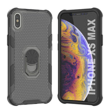 Load image into Gallery viewer, PunkCase for iPhone XS Max Case [Magnetix 2.0 Series] Clear Protective TPU Cover W/Kickstand [Black]
