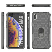 Load image into Gallery viewer, PunkCase for iPhone XS Max Case [Magnetix 2.0 Series] Clear Protective TPU Cover W/Kickstand [Grey]
