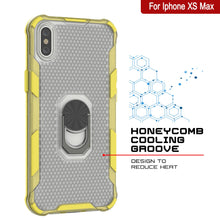 Load image into Gallery viewer, PunkCase for iPhone XS Max Case [Magnetix 2.0 Series] Clear Protective TPU Cover W/Kickstand [Yellow]
