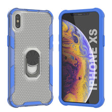 Load image into Gallery viewer, PunkCase for iPhone XS Case [Magnetix 2.0 Series] Clear Protective TPU Cover W/Kickstand [Blue]
