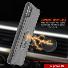 Load image into Gallery viewer, PunkCase for iPhone XS Case [Magnetix 2.0 Series] Clear Protective TPU Cover W/Kickstand [Grey]
