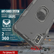 Load image into Gallery viewer, PunkCase for iPhone XS Case [Magnetix 2.0 Series] Clear Protective TPU Cover W/Kickstand [Grey]
