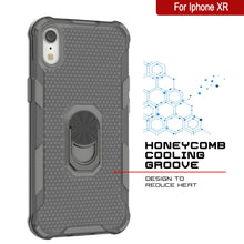 Load image into Gallery viewer, PunkCase for iPhone XR Case [Magnetix 2.0 Series] Clear Protective TPU Cover W/Kickstand [Grey]
