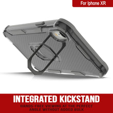 Load image into Gallery viewer, PunkCase for iPhone XR Case [Magnetix 2.0 Series] Clear Protective TPU Cover W/Kickstand [Grey]
