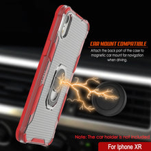 Load image into Gallery viewer, PunkCase for iPhone XR Case [Magnetix 2.0 Series] Clear Protective TPU Cover W/Kickstand [Red]
