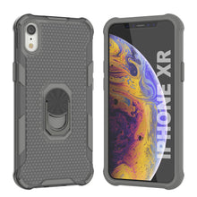 Load image into Gallery viewer, PunkCase for iPhone XR Case [Magnetix 2.0 Series] Clear Protective TPU Cover W/Kickstand [Grey]
