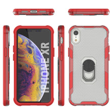 Load image into Gallery viewer, PunkCase for iPhone XR Case [Magnetix 2.0 Series] Clear Protective TPU Cover W/Kickstand [Red]
