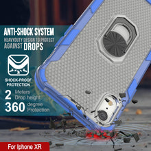 Load image into Gallery viewer, PunkCase for iPhone XR Case [Magnetix 2.0 Series] Clear Protective TPU Cover W/Kickstand [Blue]
