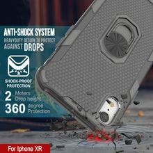 Load image into Gallery viewer, PunkCase for iPhone XR Case [Magnetix 2.0 Series] Clear Protective TPU Cover W/Kickstand [Grey]
