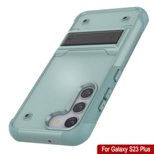 Load image into Gallery viewer, Punkcase Galaxy S24+ Plus Case [Reliance Series] Protective Hybrid Military Grade Cover W/Built-in Kickstand [Green]
