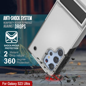 Punkcase Galaxy S24 Ultra Case [Reliance Series] Protective Hybrid Military Grade Cover W/Built-in Kickstand [Gold]